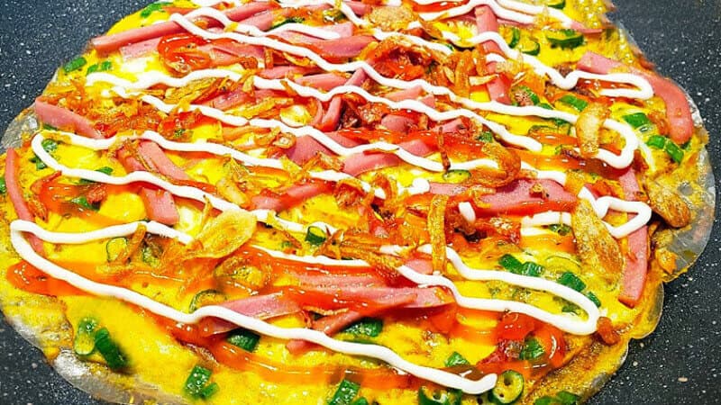 Bánh tráng nướng - Rice Paper Pizza